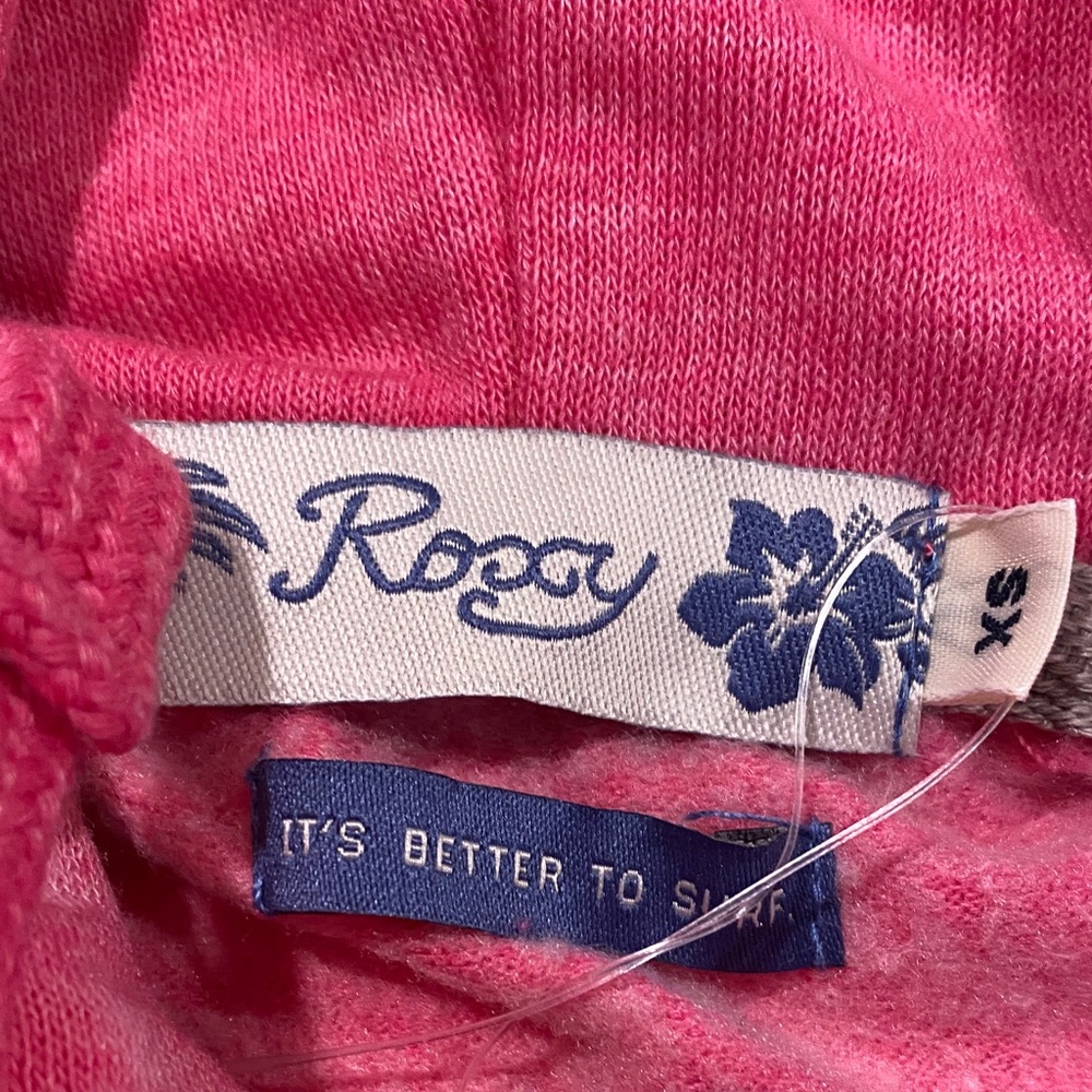 Roxy Bright Pink Kids Zip-Up Hoodie - Picture 2 of 3
